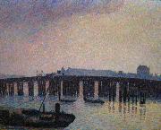 Camille Pissarro Le Vieux Pont de Chelsea, Londres painting